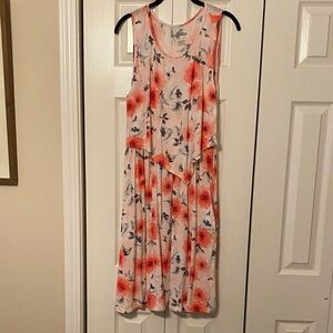 Floral Sleeveless Nursing Dress